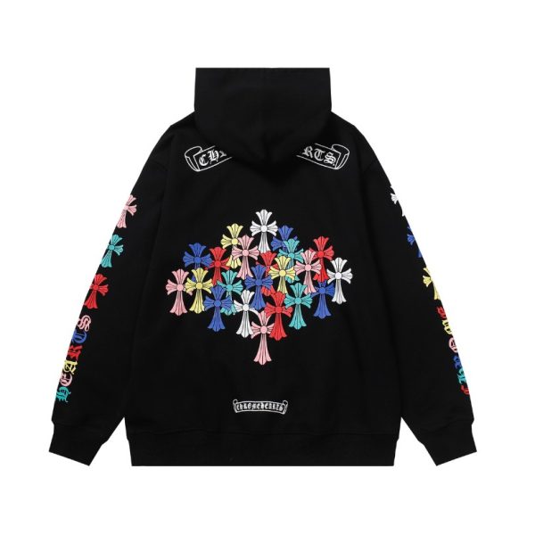 d114089_6046-1.jpg Hoodie Chrome Hearts Multicolor Cross Logo CH079 - Image 1