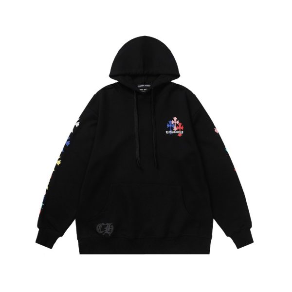 Hoodie Chrome Hearts Multicolor Cross Logo CH079 - Image 3
