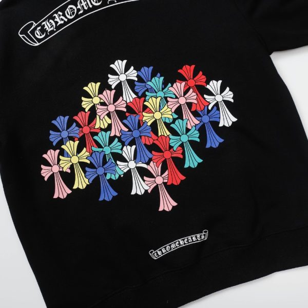 Hoodie Chrome Hearts Multicolor Cross Logo CH079 - Image 7