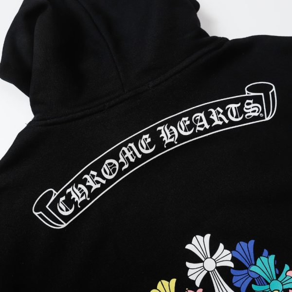Hoodie Chrome Hearts Multicolor Cross Logo CH079 - Image 8