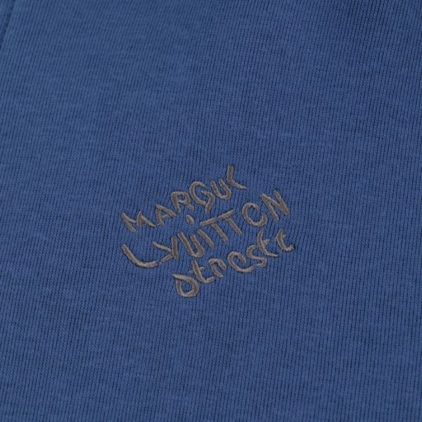 Hoodie Louis Vuitton Zip-Up Blue Edition LV048 - Image 3