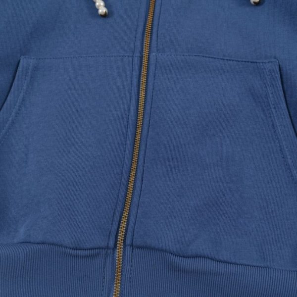 Hoodie Louis Vuitton Zip-Up Blue Edition LV048 - Image 5
