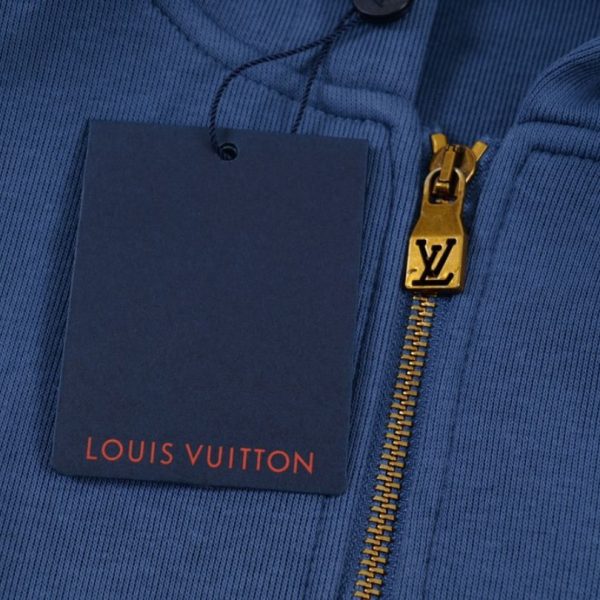 Hoodie Louis Vuitton Zip-Up Blue Edition LV048 - Image 8