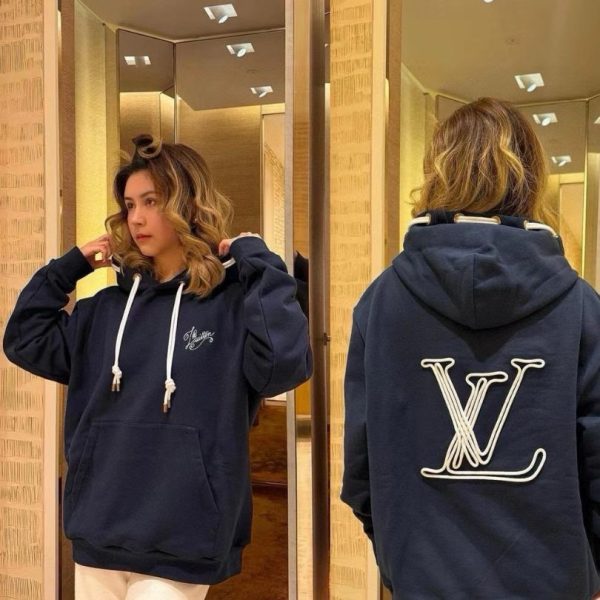 Hoodie Louis Vuitton LV Logo LV055 - Image 11