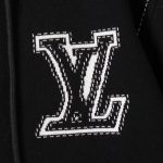 Hoodie Louis Vuitton LV Embroidered Zip-Up LV056 - Image 3