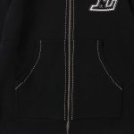 Hoodie Louis Vuitton LV Embroidered Zip-Up LV056 - Image 6