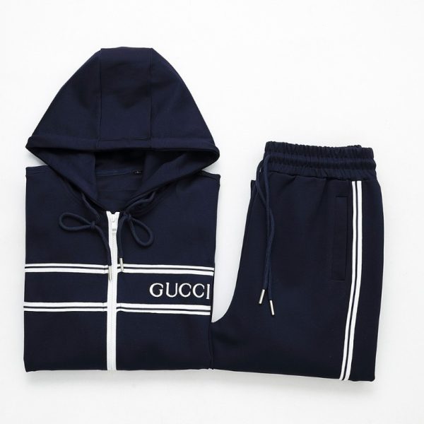 Set Gucci Tracksuit Navy Striped GC104 - Image 4