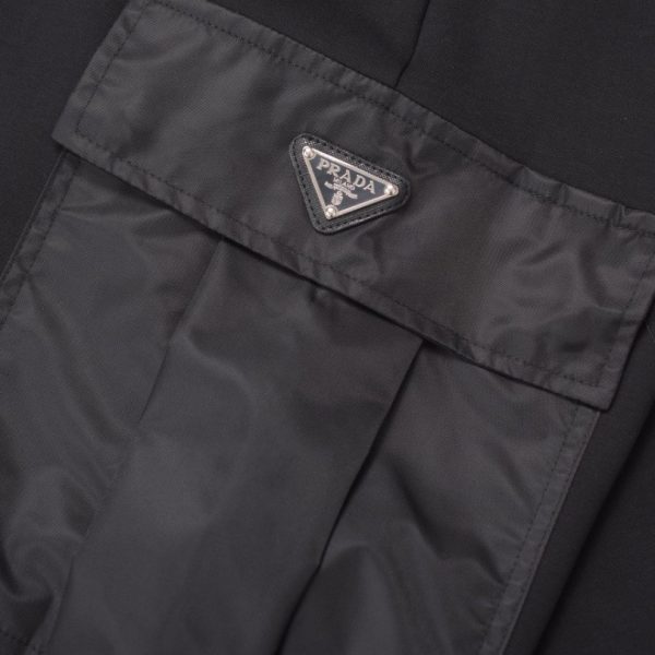 Pants Cargo Prada Black Nylon PD049 - Image 3