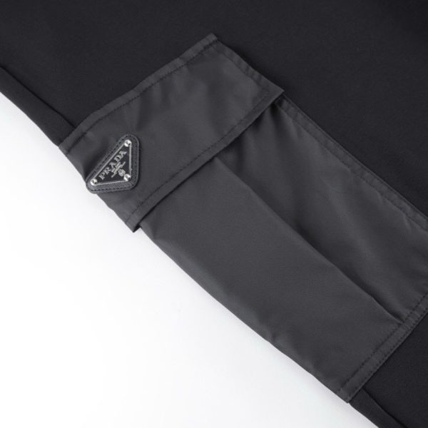 Pants Cargo Prada Black Nylon PD049 - Image 4