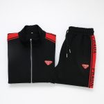 Tracksuit Prada White and Black Red Stripe PD050 - Image 5