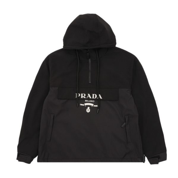 d114577_6844-1.jpg Hoodie Prada Black Milano Logo PD051 - Image 1