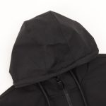Hoodie Prada Black Milano Logo PD051 - Image 4