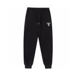 Pants Joggers Prada Black Milano Logo PD052