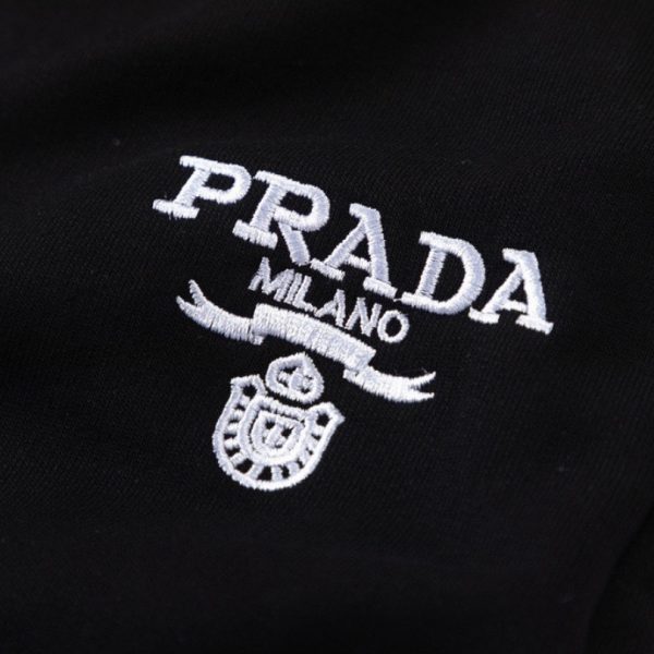 Pants Joggers Prada Black Milano Logo PD052 - Image 3