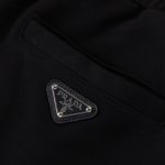 Pants Joggers Prada Black Milano Logo PD052 - Image 4