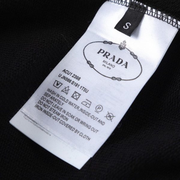 Pants Joggers Prada Black Milano Logo PD052 - Image 8