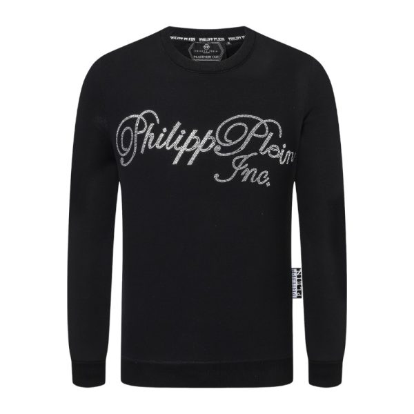 d114647_19039-1.jpg Sweatshirt Philipp Plein Inc Rhinestone Logo PP005 - Image 1
