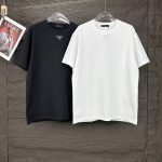 T-shirt Prada Logo Patch Black/White PD054 - Image 3