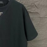 T-shirt Prada Logo Patch Black/White PD054 - Image 7