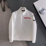 Tracksuit Prada White Full-Zip Casual Set PD055 - Image 2