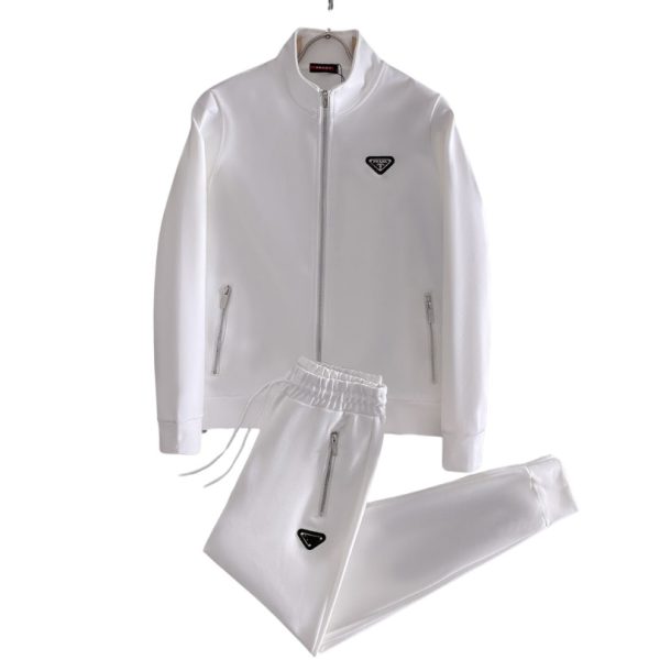 Tracksuit Prada White Full Zip Edition PD056 - Image 2