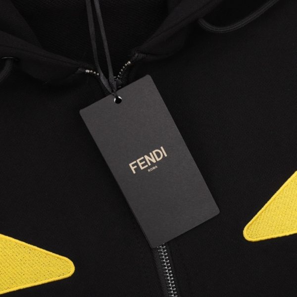 Hoodie Fendi Eyes Graphic Zip FE002 - Image 8