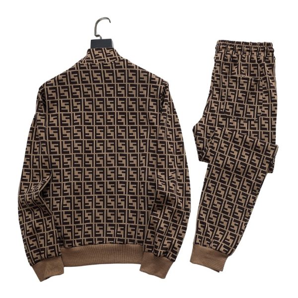 Set Tracksuit Fendi FF Monogram Beige FE006 - Image 2