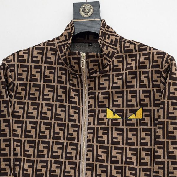 Set Tracksuit Fendi FF Monogram Beige FE006 - Image 4
