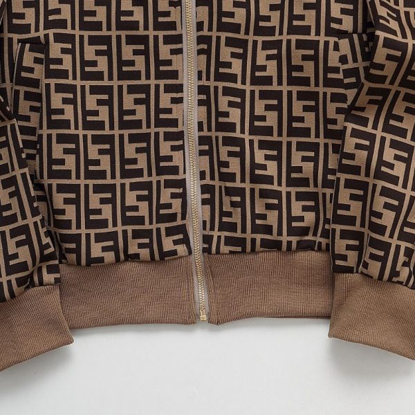 Set Tracksuit Fendi FF Monogram Beige FE006 - Image 6