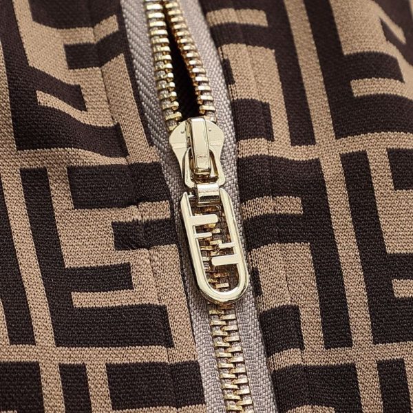 Set Tracksuit Fendi FF Monogram Beige FE006 - Image 9