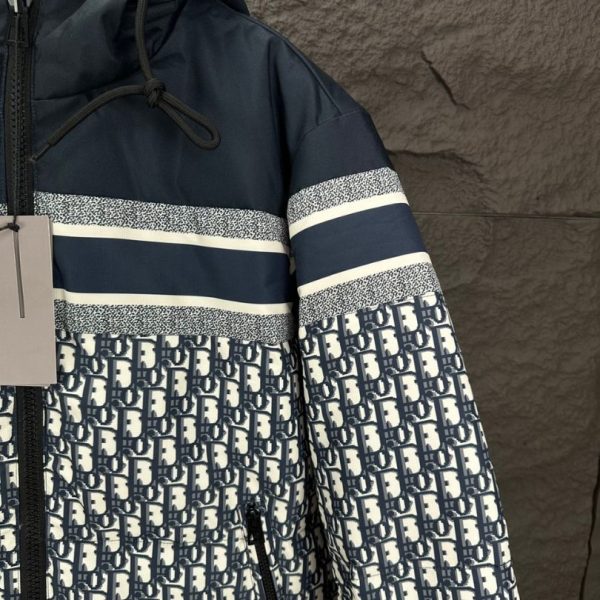 Jacket Christian Dior Monogram Hooded Puffer DO066 - Image 8