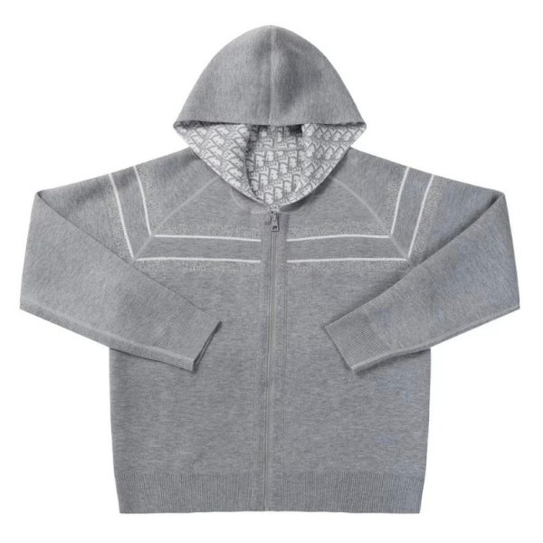 d115105_5904-1.jpg Hoodie Christian Dior Monogram Knit Jacket DO067 - Image 1