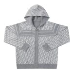 Hoodie Christian Dior Monogram Knit Jacket DO067 - Image 3