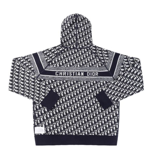 Hoodie Christian Dior Monogram Knit Jacket DO067 - Image 7