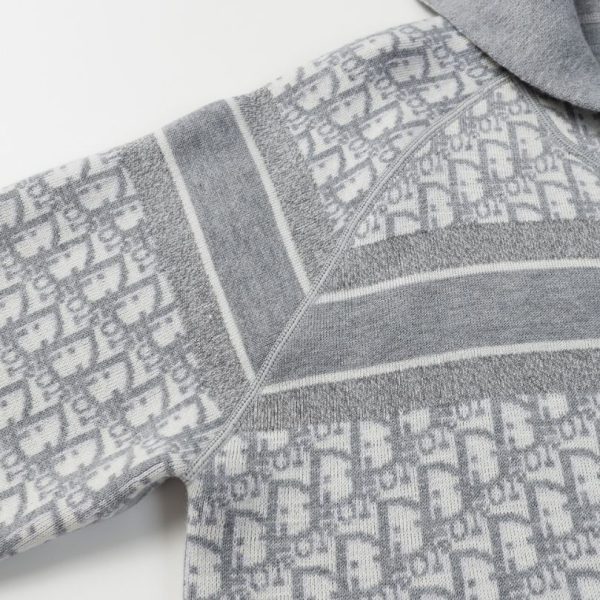 Hoodie Christian Dior Monogram Knit Jacket DO067 - Image 9
