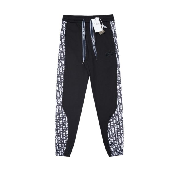 d115229_12799-1.jpg Pants Track Dior Monogram Black DO067 - Image 1