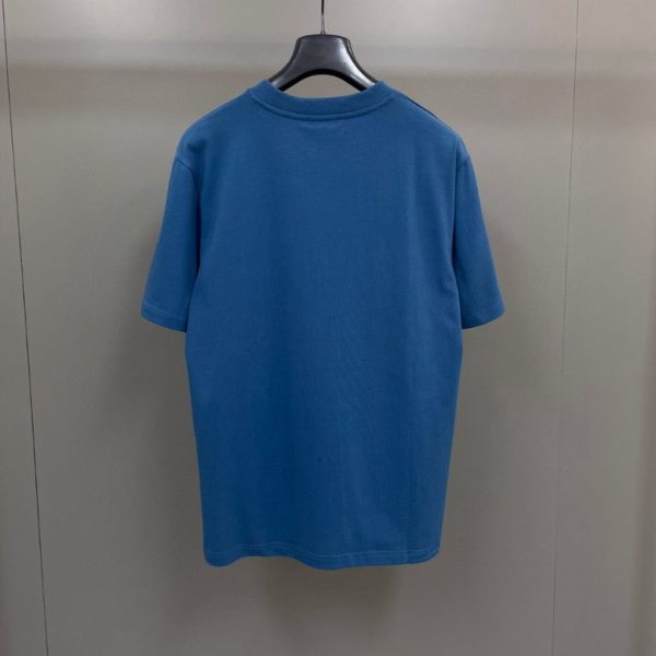 T-shirt Dior Logo Blue DO070 - Image 2