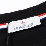T-shirt Moncler Black Embroidered Logo Tee MCL005 - Image 3