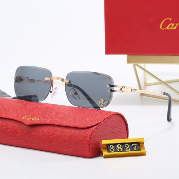 d115471_17279-1.jpg Sunglasses Cartier Gold Rimless Gradient CTR002 - Image 1