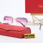 Sunglasses Cartier Gold Rimless Gradient CTR002 - Image 6