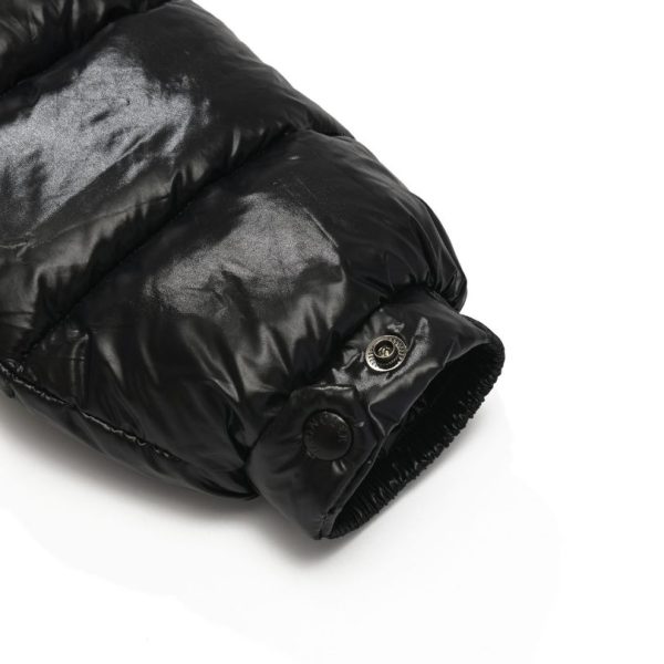 Jacket Puffer Moncler Black with Hood MCL009 - Image 7