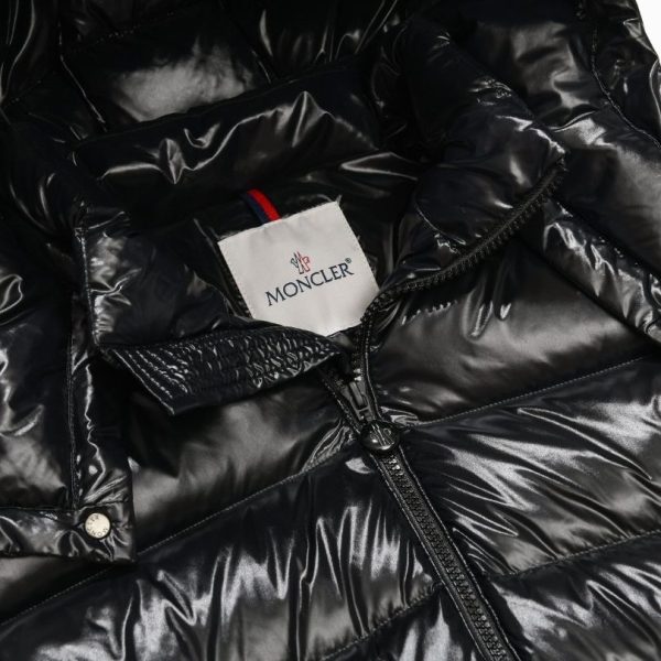 Jacket Puffer Moncler Black with Hood MCL009 - Image 8