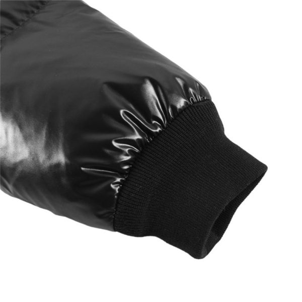 Jacket Puffer Moncler Black with Hood MCL010 - Image 7