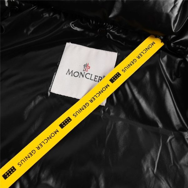 Jacket Puffer Moncler Black with Hood MCL010 - Image 8
