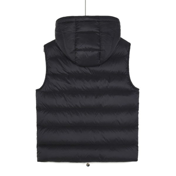 Vest Puffer Moncler Hooded Black Logo MCL011 - Image 2