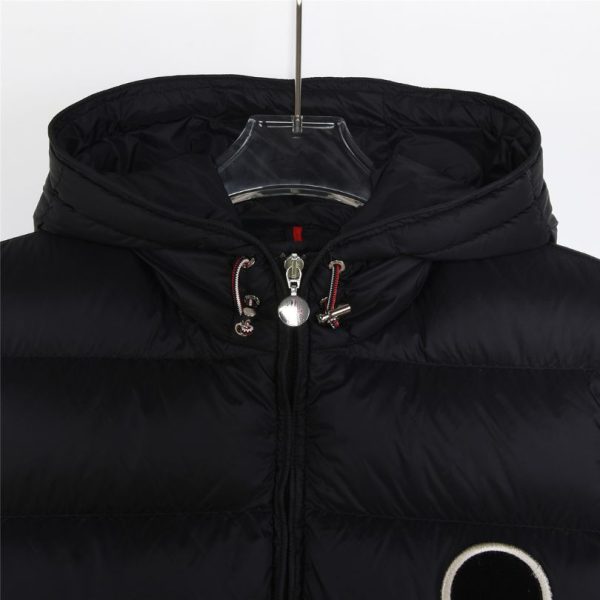 Vest Puffer Moncler Hooded Black Logo MCL011 - Image 4