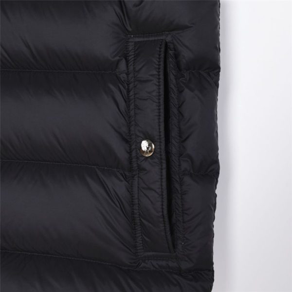 Vest Puffer Moncler Hooded Black Logo MCL011 - Image 5