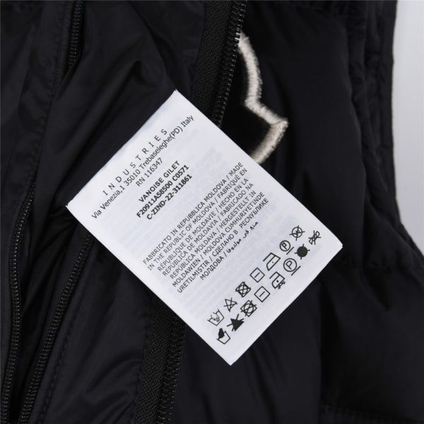 Vest Puffer Moncler Hooded Black Logo MCL011 - Image 9