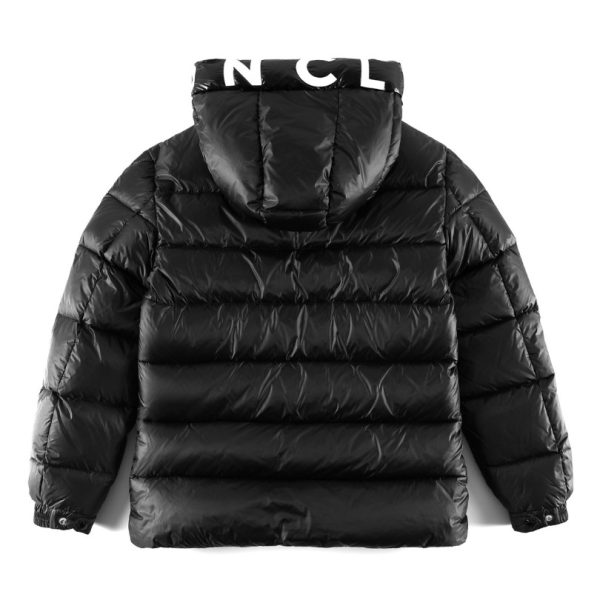 Jacket Puffer Moncler Black Hooded MCL012 - Image 2