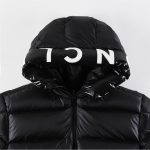 Jacket Puffer Moncler Black Hooded MCL012 - Image 4